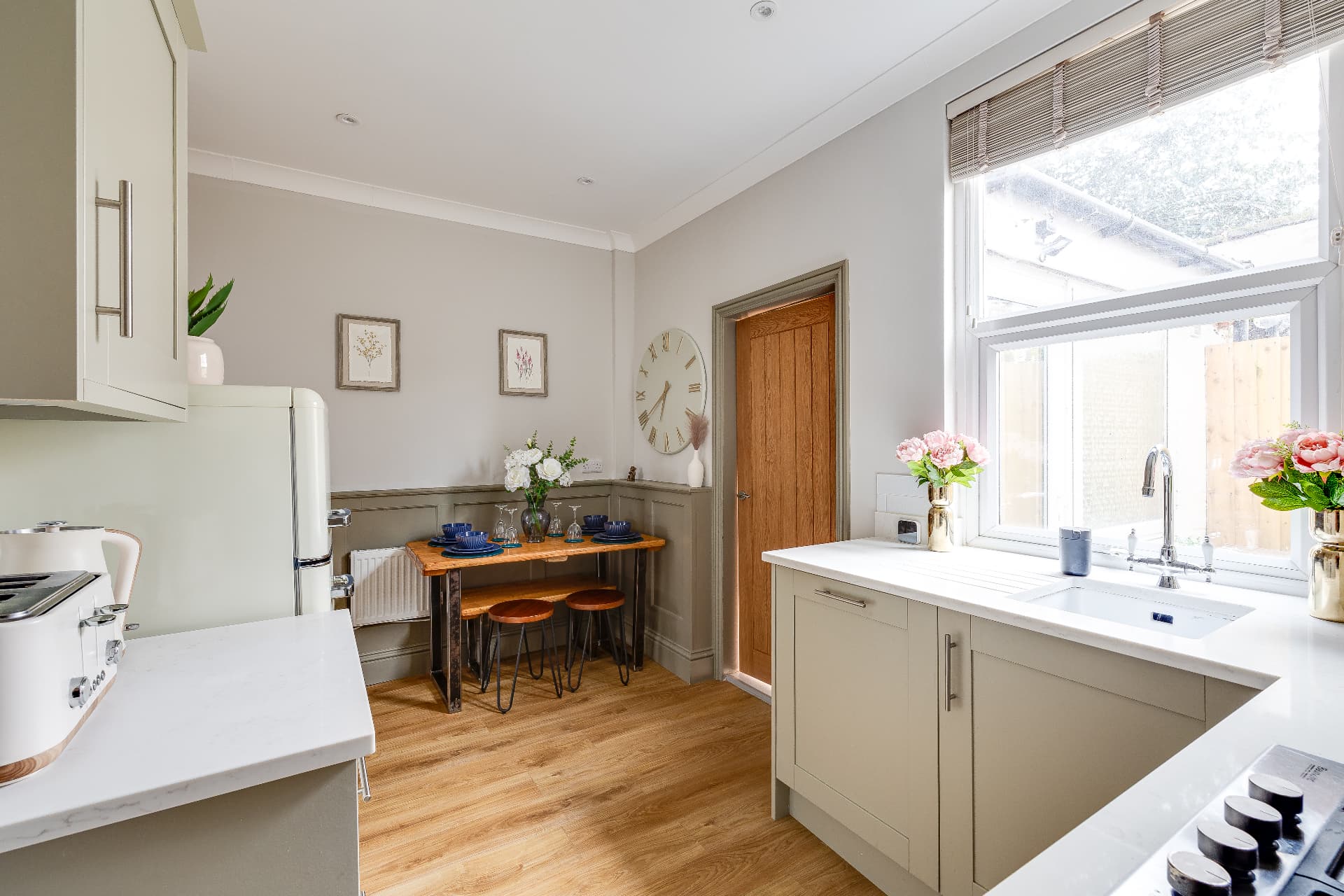 Kitchen and dining area in the two bedroom Chester property