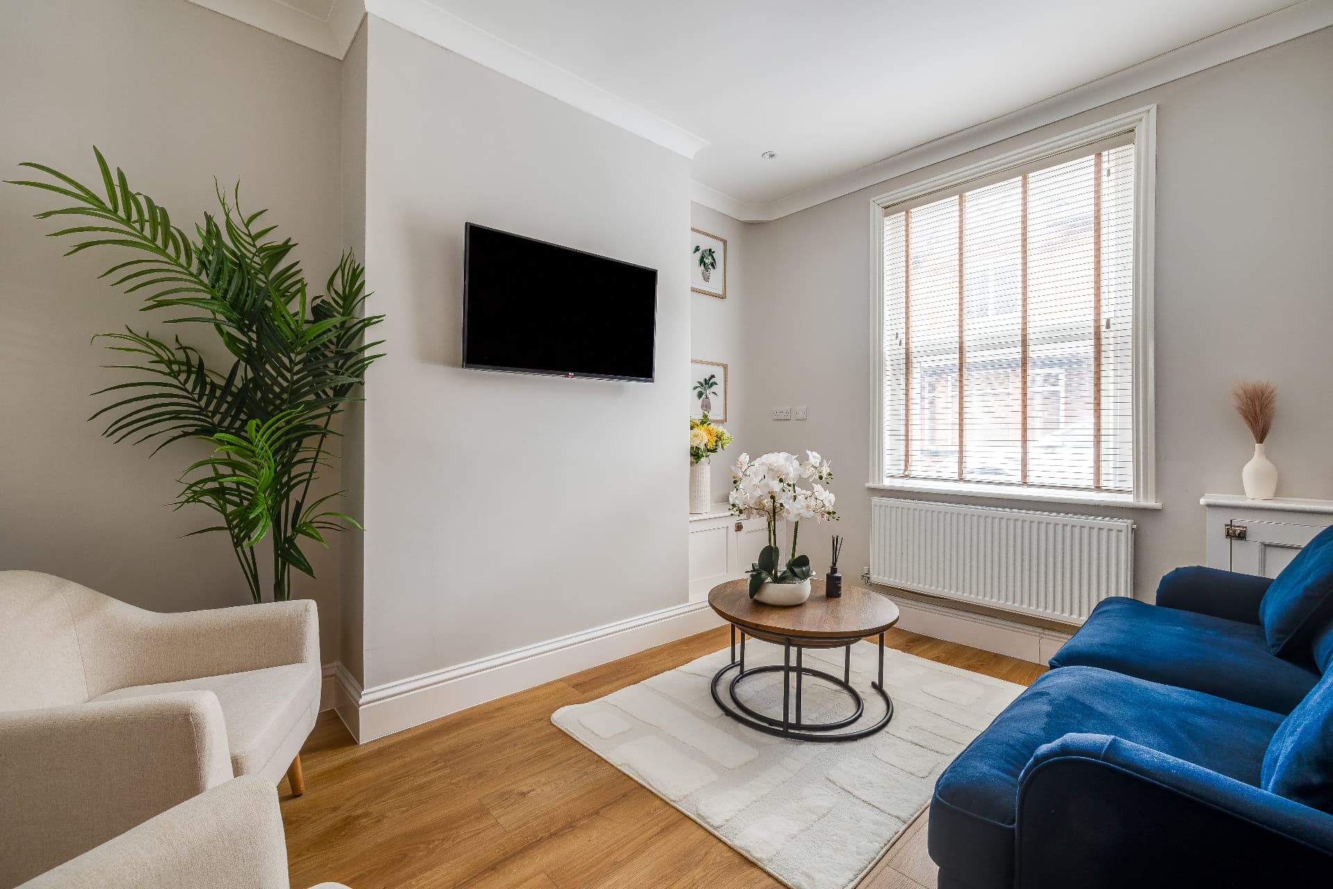 Living room in the two bedroom Chester property